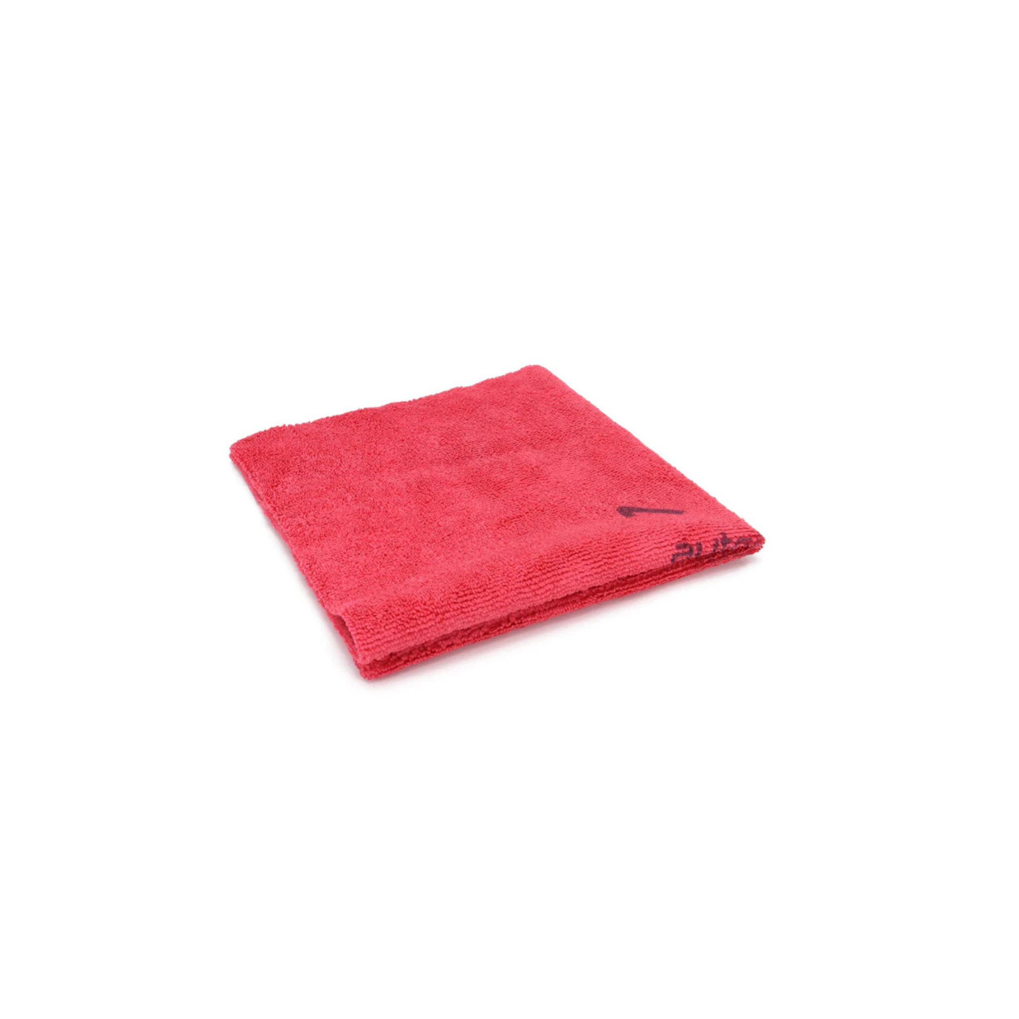 Red Autofiber Quadrant Wipe Microfiber Leveling Towel, with numbered quadrants for coating application and leveling.