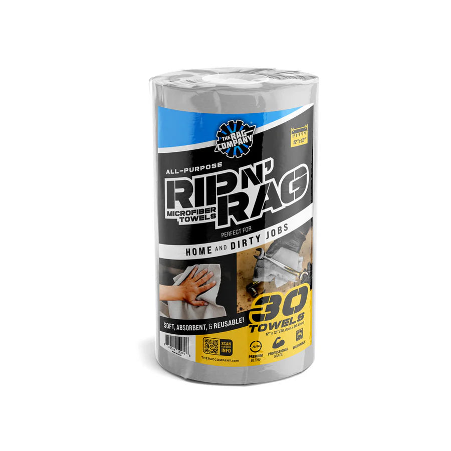 The Rag Company Rip N' Rag - Multi-Purpose Microfiber Towels (80 count)