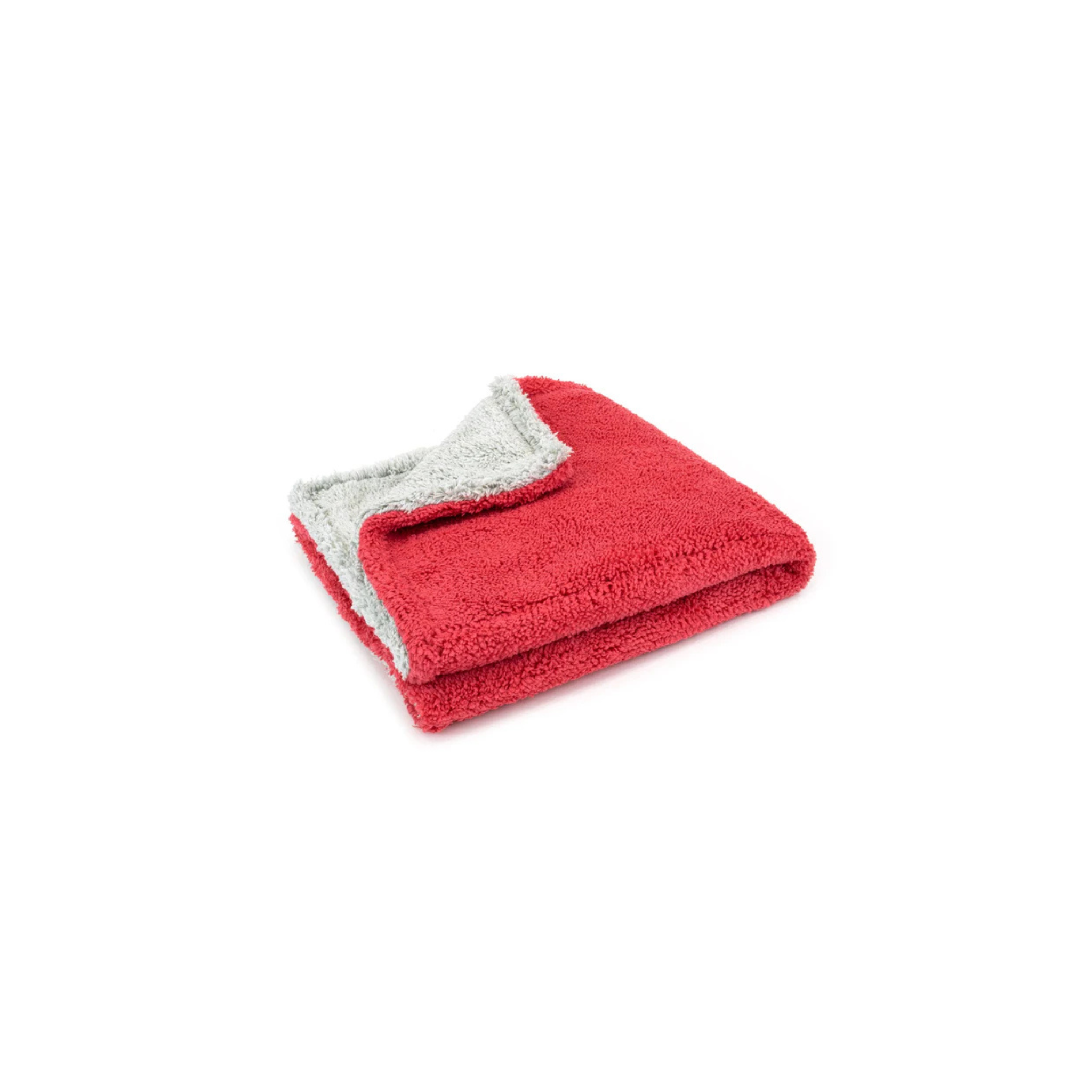 Red Autofiber Royal Plush Detailing Towel, 700GSM double pile microfiber for ultra-soft buffing and drying.