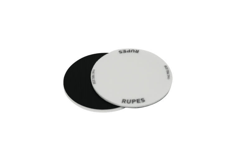 Rupes 3" Foam Interface Pads, 2-pack with no holes; adds cushion between backing plate and sanding disc for contouring.