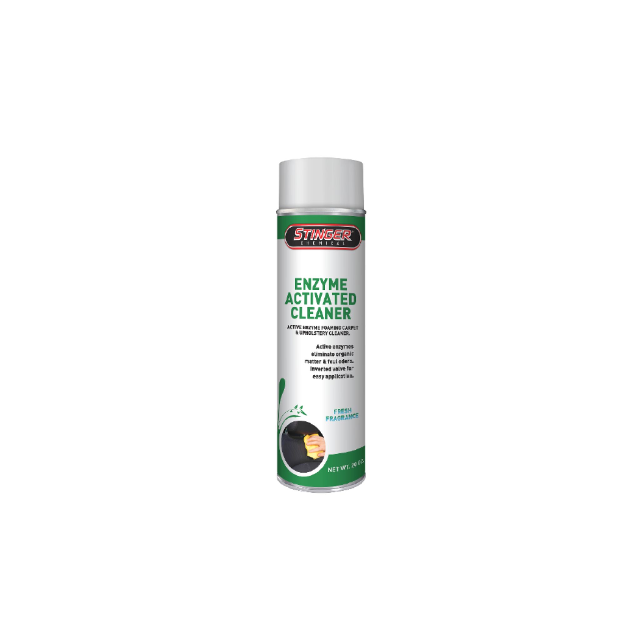 STINGER 604 ENZYME ACTIVATED CLEANER, a powerful biodegradable cleaning solution for stains and odors.