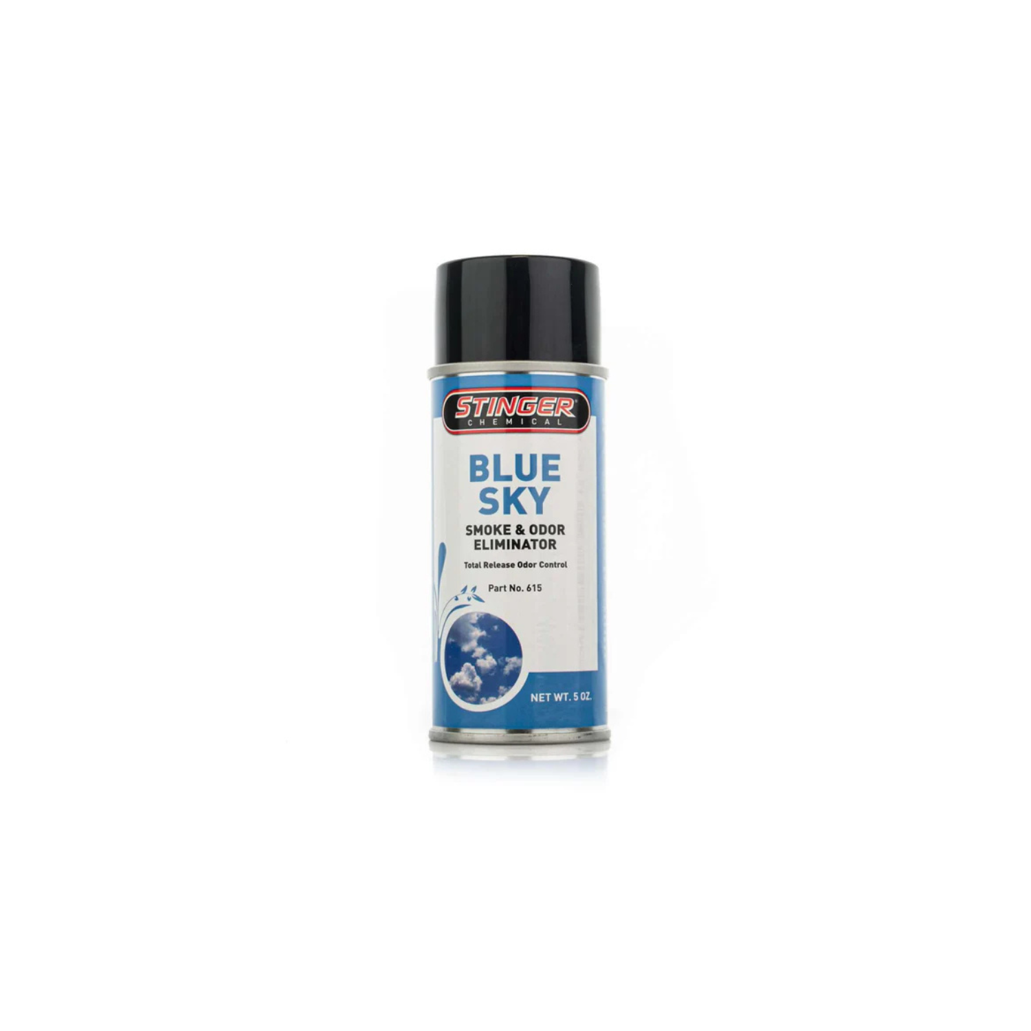Stinger 5OZ Aerosol Odor Bomb (615 BLUE SKY) eliminates strong odors like smoke, mildew, and decay.