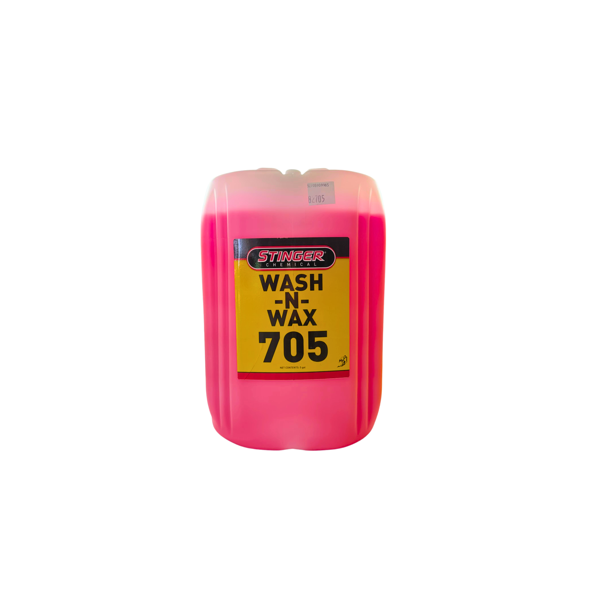 STINGER 705 WASH-N-WAX is a thick, high-foam soap that lifts dirt and leaves a fresh cherry-scented waxed finish.