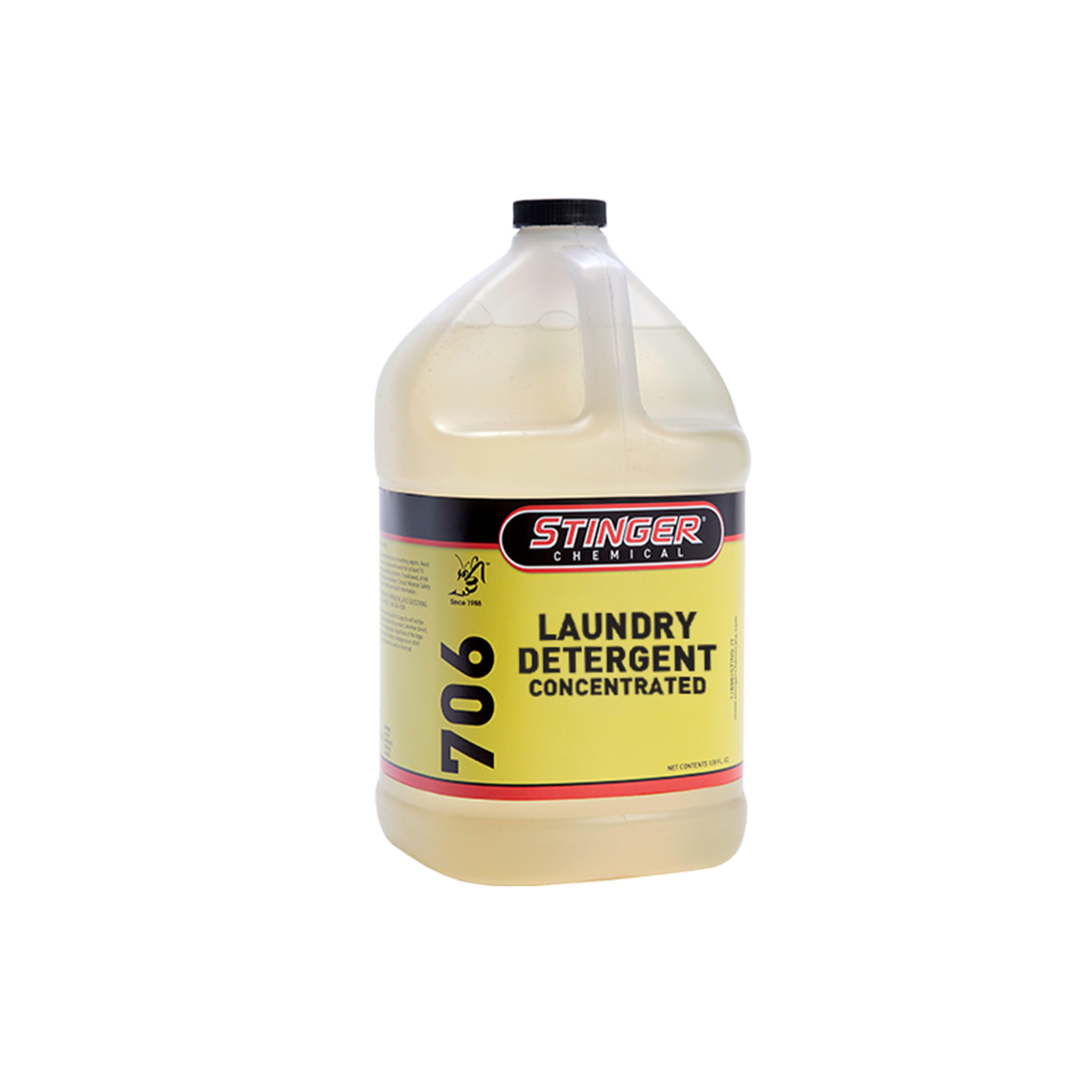 Stinger 706 Laundry Detergent for cleaning microfiber towels, removing oils, waxes, and detailing residue.