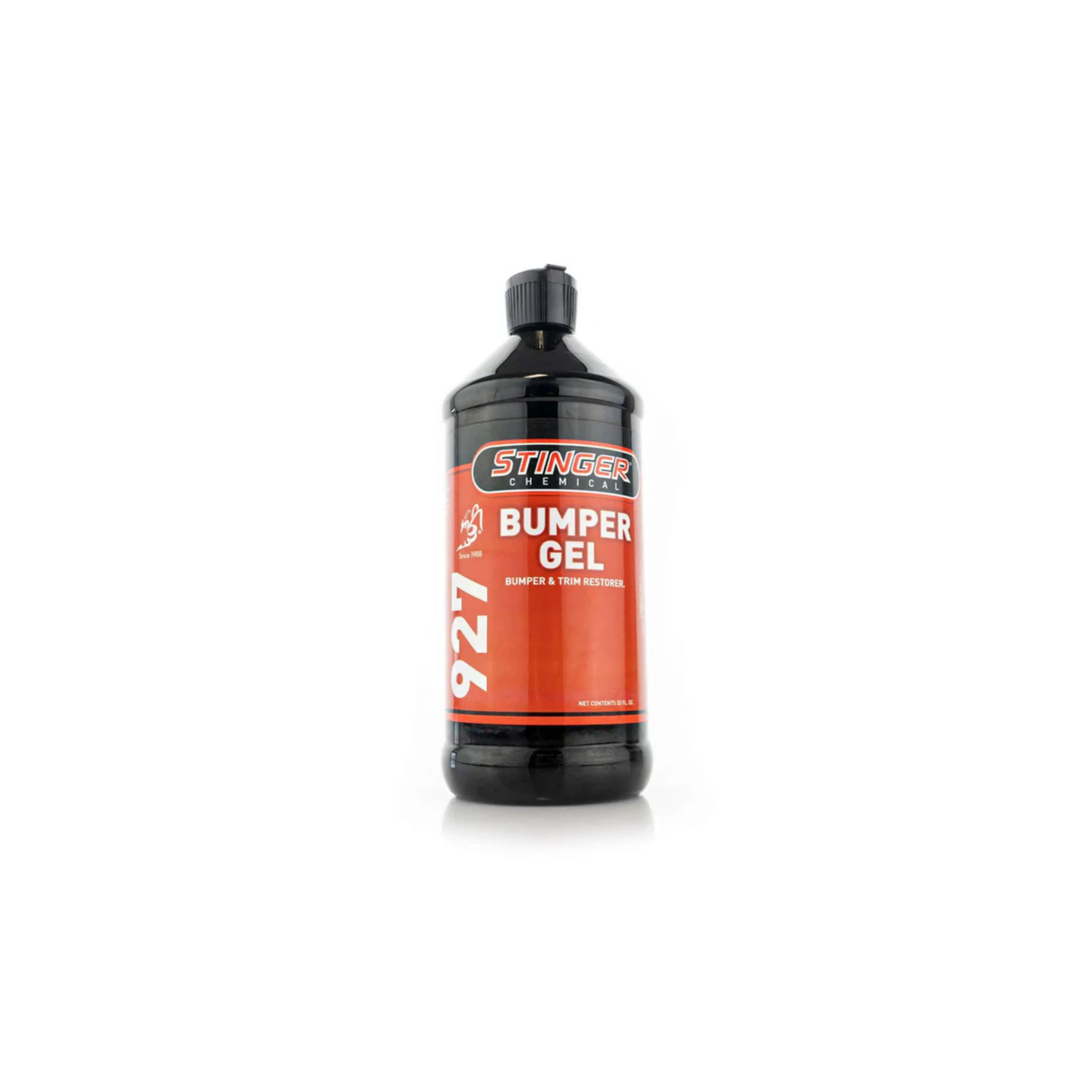 Stinger 927 Bumper Gel restores shine and protects faded bumpers and trim with a smooth, easy-to-apply gel formula.