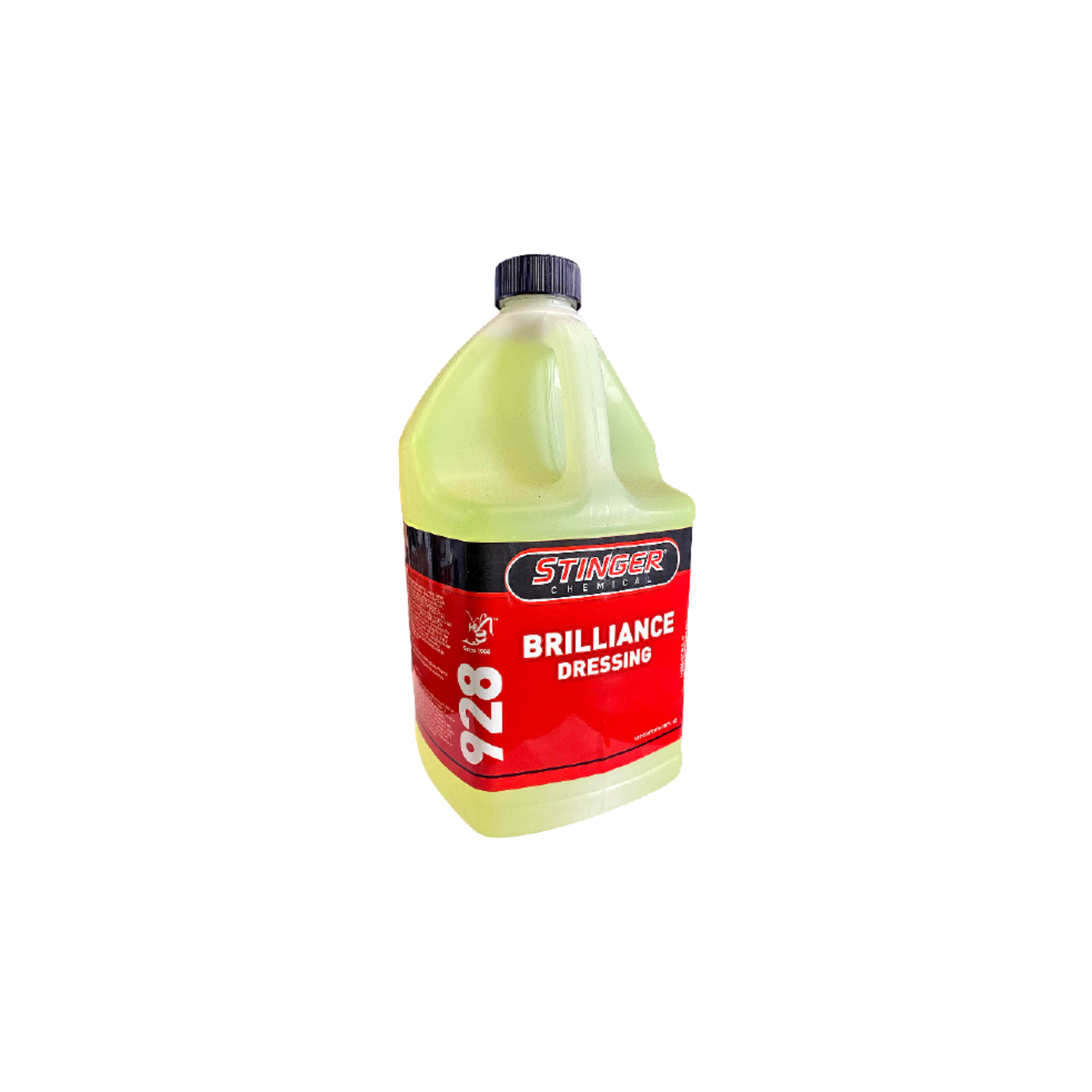 STINGER 928 BRILLIANCE DRESSING is a silicone-free, ready-to-use dressing for interior and exterior surfaces.