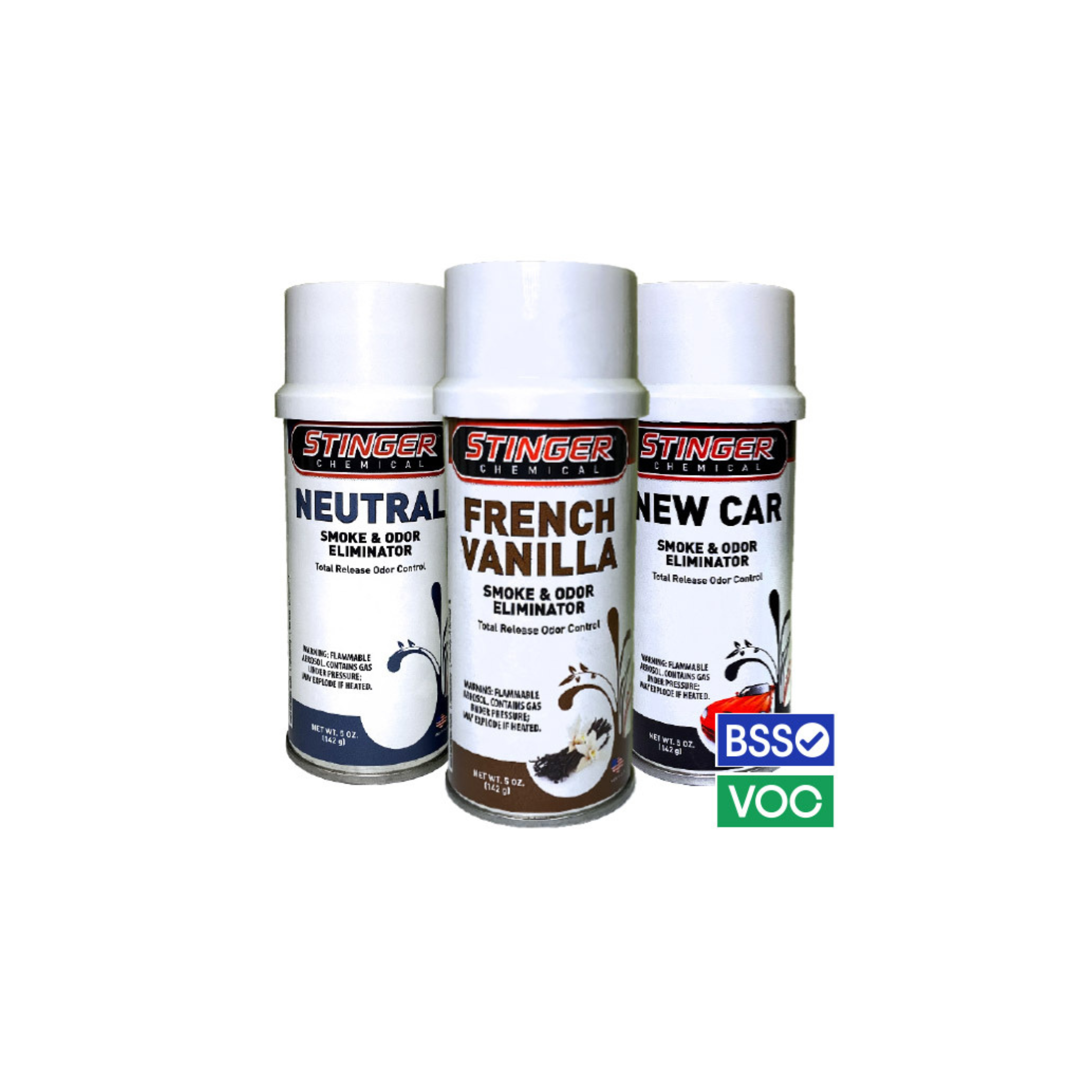 Stinger 5OZ Aerosol Odor Bomb eliminates strong odors like smoke, mildew, and decay.