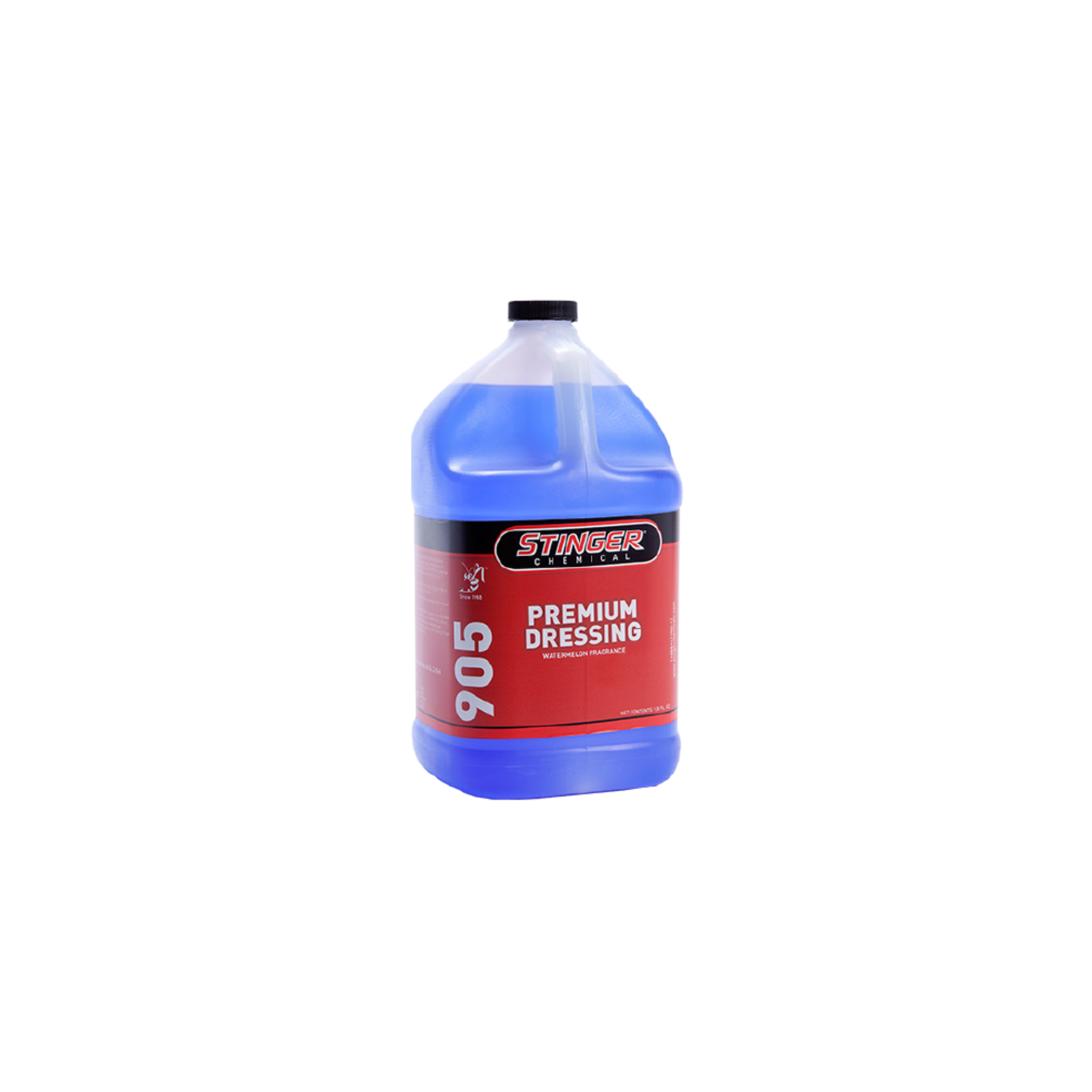 Stinger 905 PREMIUM DRESSING restores deep gloss and protection to vinyl, plastic, and rubber surfaces.