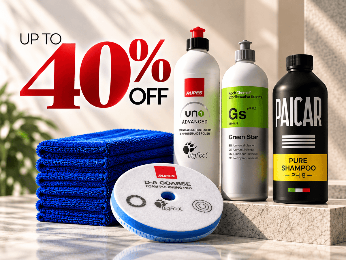 Professional auto detailing products available from Supreme Detailing Superstore