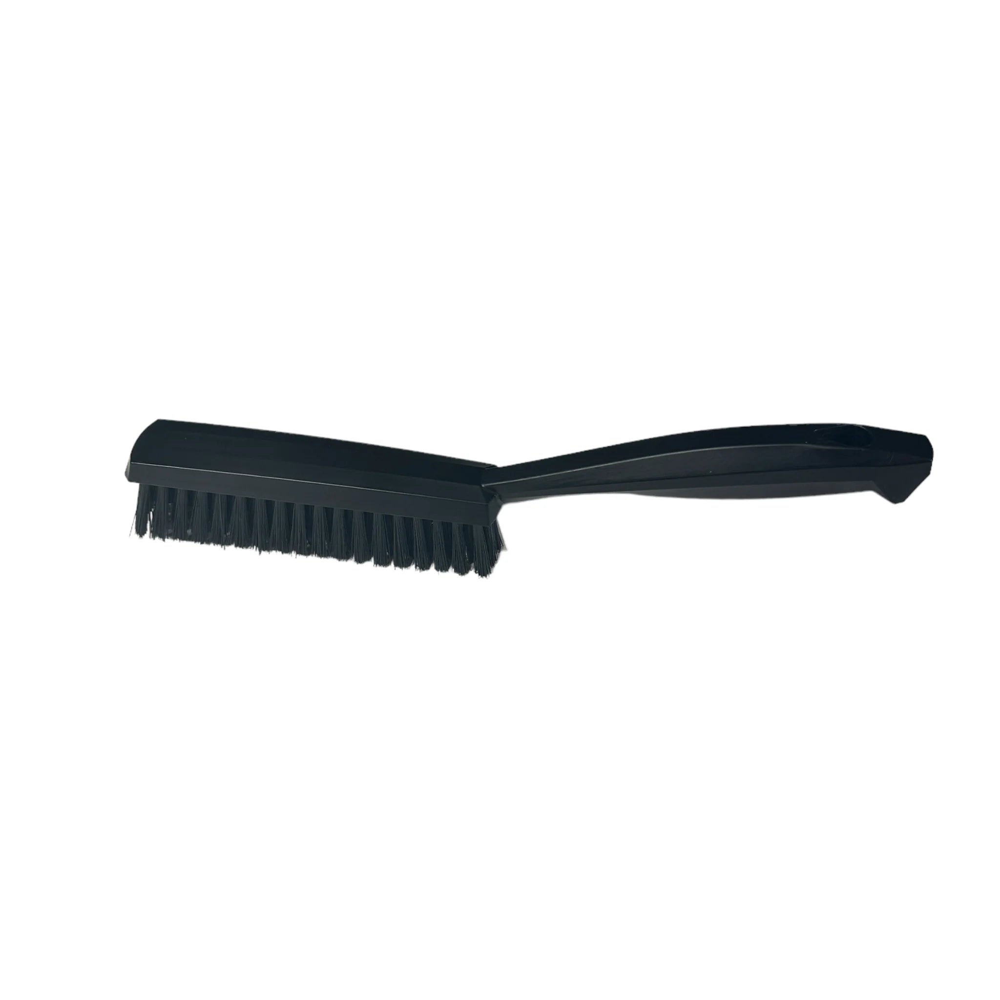 Koch-Chemie Upholstery Brush with firm bristles and ergonomic handle for cleaning fabric seats and carpets.