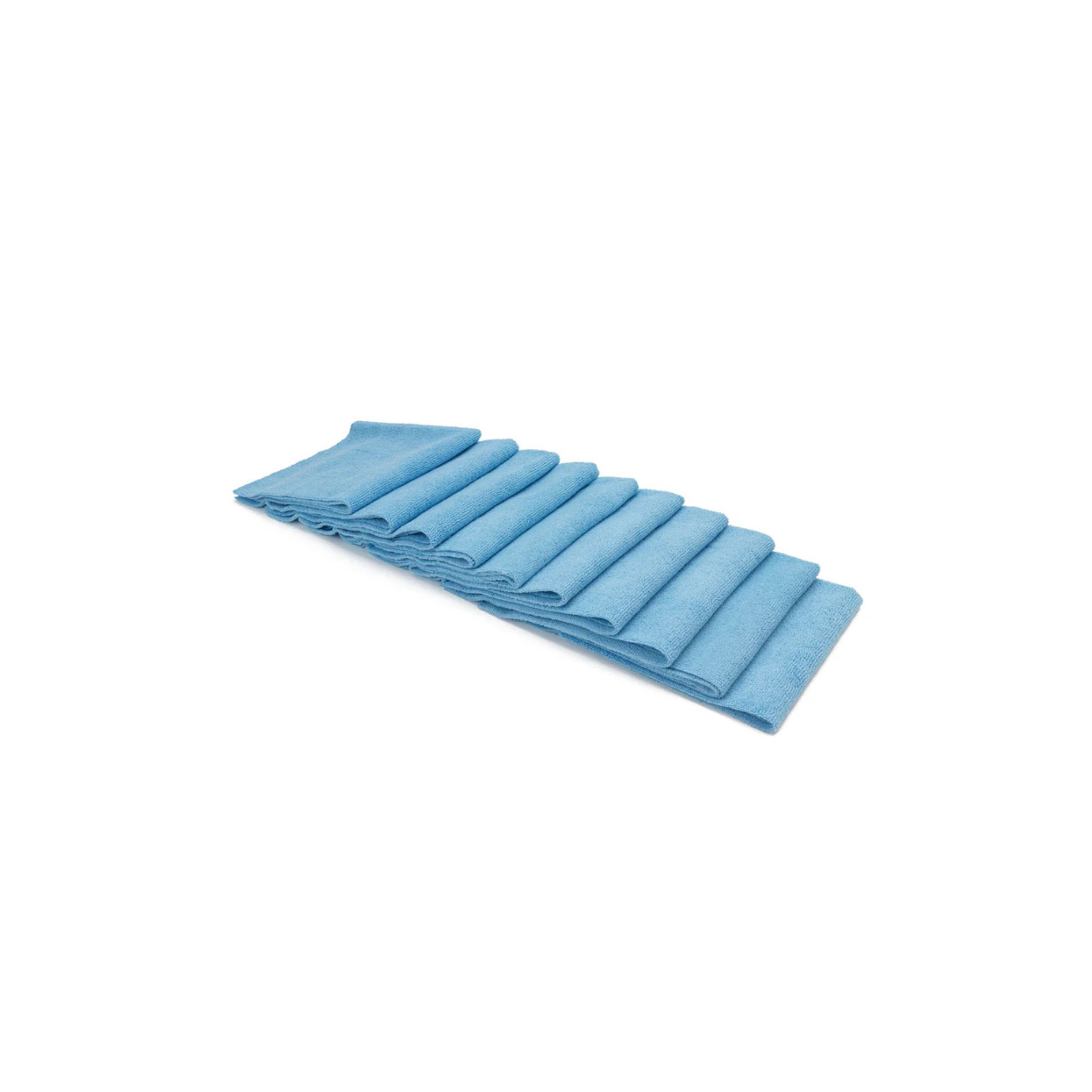 Blue 10-pack Autofiber [Utility 300] All-Purpose Edgeless Microfiber Towel, 300GSM for all-purpose cleaning.