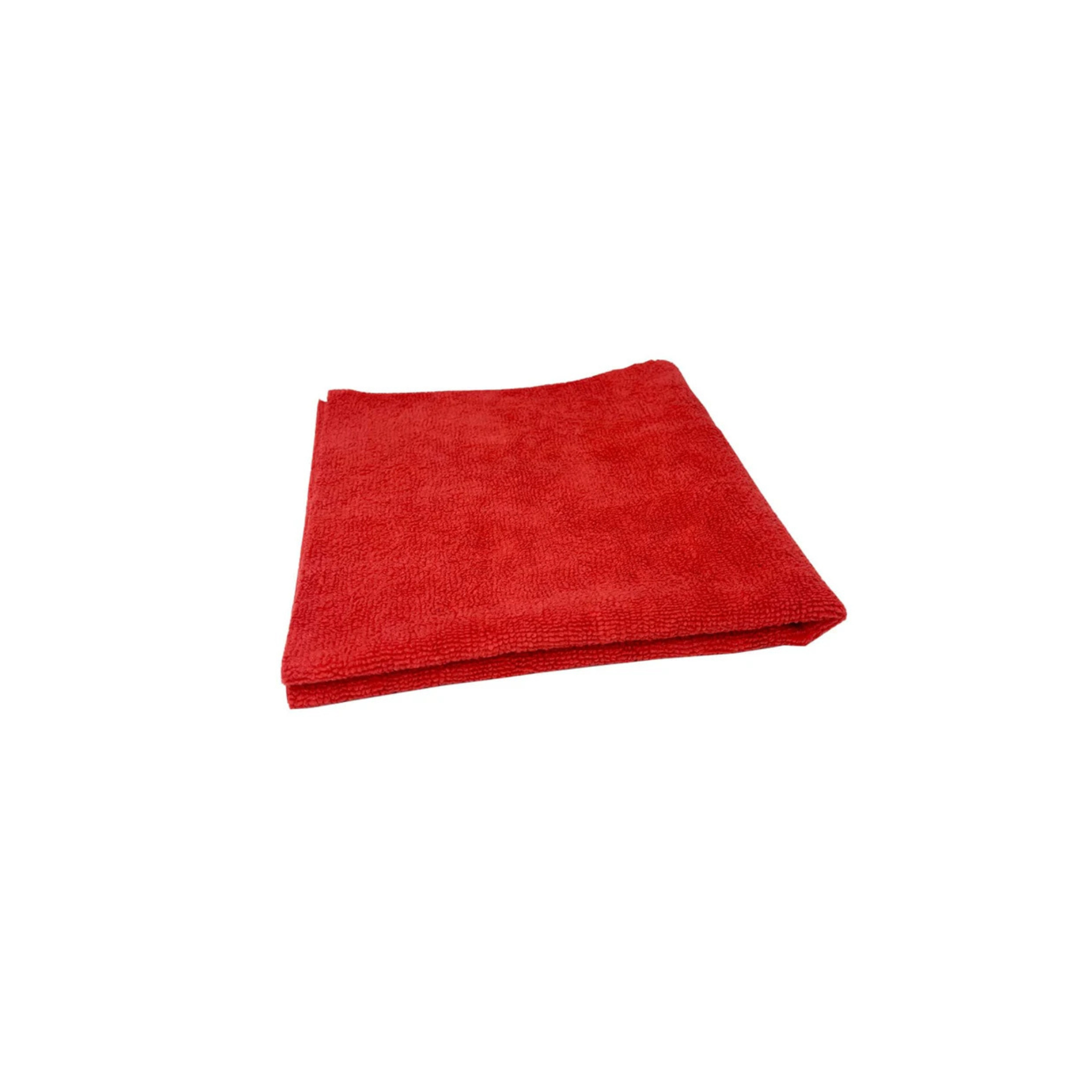 Red single Autofiber [Utility 300] All-Purpose Edgeless Microfiber Towel, 300GSM for all-purpose cleaning.