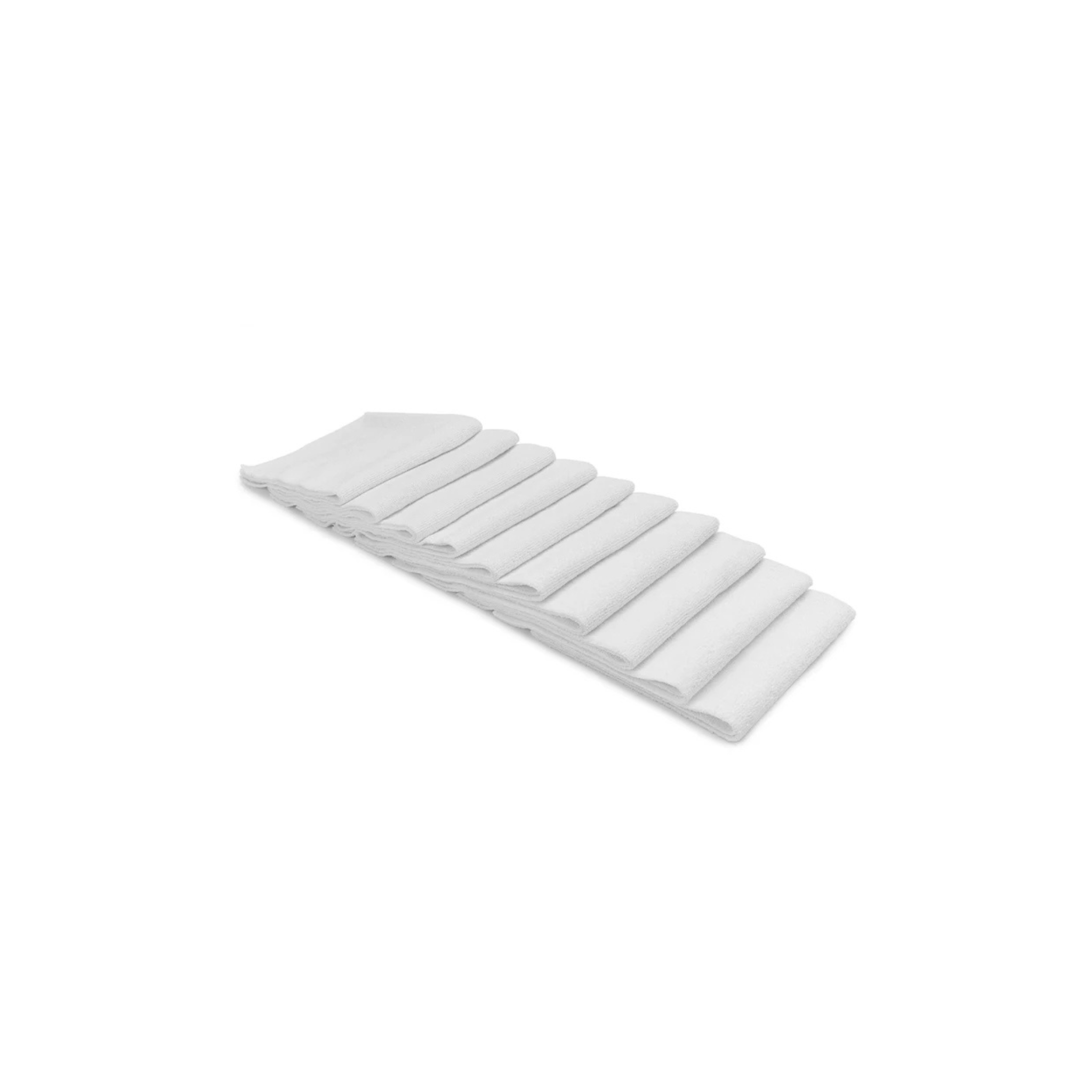 White 10-pack Autofiber [Utility 300] All-Purpose Edgeless Microfiber Towel, 300GSM for all-purpose cleaning.
