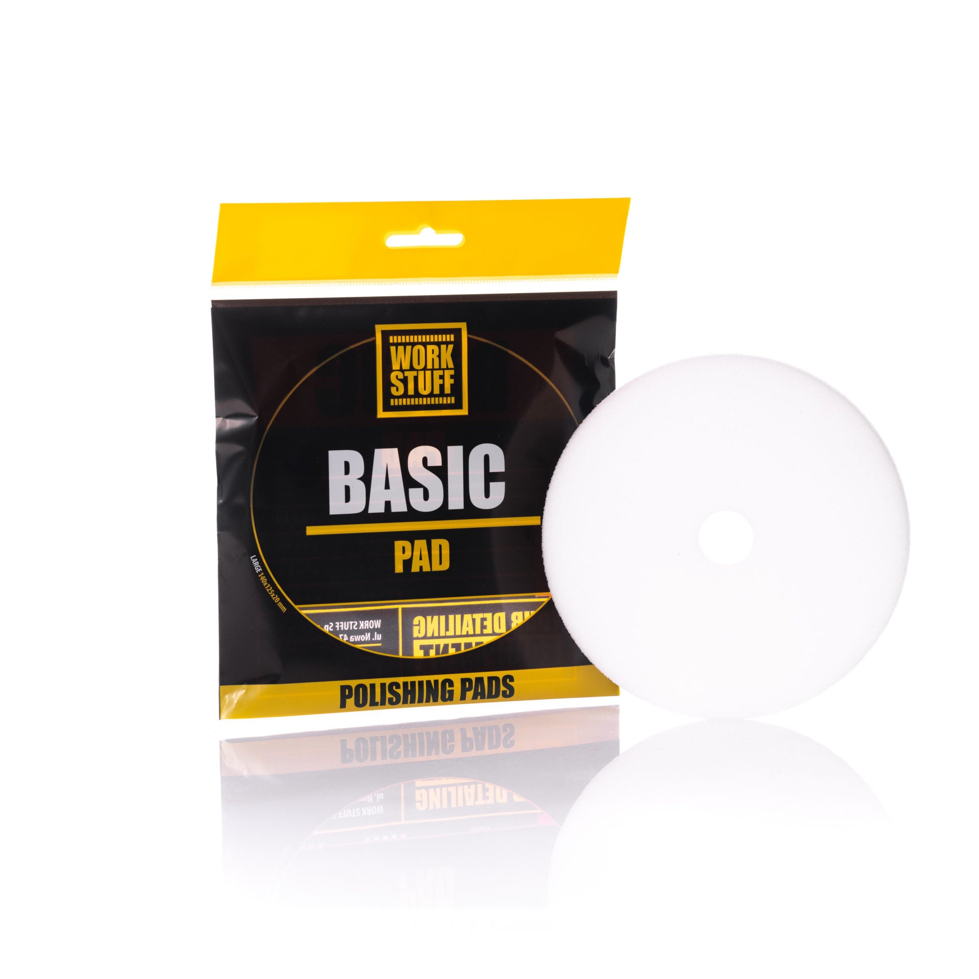 WORK STUFF Basic Pad CUT 5" with closed-cell foam to restore faded paint and remove scratches during paint corrections.