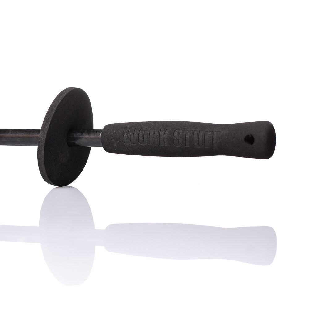 Work Stuff SQUALL Wheel Brush with dense microfiber bristles for scratch-free, high-absorbency cleaning of delicate rims.