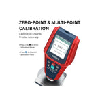 Red and blue calibration device with digital display on a white background, featuring the brand 'ASTROAI'.
